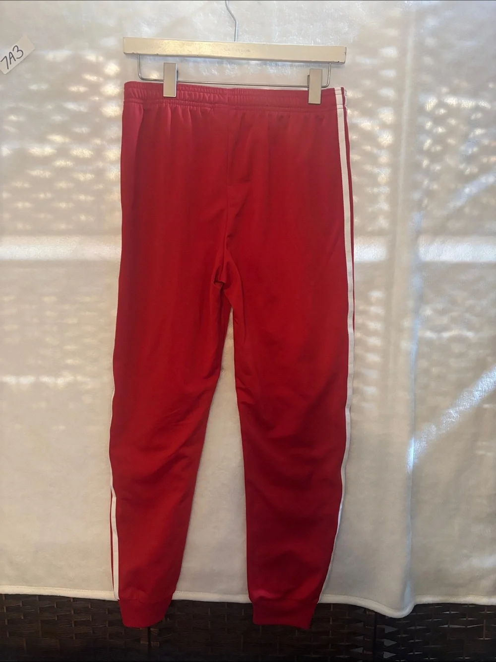 Adidas red tracksuit 13/14Y